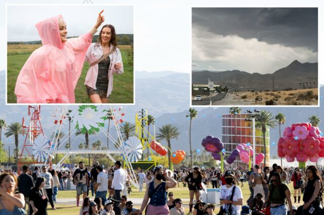 O mau tempo ameaça o festival de música Coachella enquanto dezenas de milhares descem ao deserto
