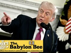 O melhor da Babylon Bee: Trump prende homem por não dar atenção a este assunto O melhor da Babylon Bee: Trump prende homem por não dar atenção a este assunto
