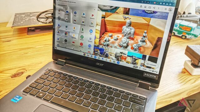 Renderização do Chrome OS em um dispositivo semelhante a um tablet