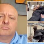 O pai de Minnesota que empurrou o jornalista da Turning Point USA no protesto anti-ICE diz que a família 'absolutamente não é violenta'