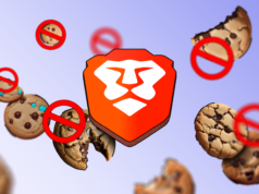 O poder de bloqueio de cookies do Brave está me fazendo abandonar o Chrome Vários logotipos 3D do Google, incluindo um rachado no centro, coberto por placas vermelhas de proibição.