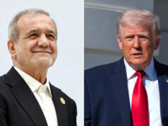 O que está na última proposta do Irão – e como responderam os EUA? epa12918541 Os iranianos passam por um enorme outdoor com uma frase em persa: 'O Estreito de Ormuz permanece fechado' na Praça Enghelab em Teerã, Irã, 28 de abril de 2026. O presidente dos EUA, Donald Trump, anunciou que um cessar-fogo entre os EUA e o Irã foi prorrogado. EPA/ABEDIN TAHERKENAREH