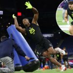 Sonny Styles, do Ohio State Buckeyes, no NFL Scouting Combine.