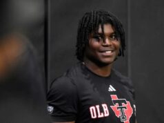 O que os Jets poderiam fazer no Edge Rusher no Draft de 2026 da NFL O linebacker da Texas Tech, David Bailey, comparece ao NFL Football Pro Day da escola, quinta-feira, 26 de março de 2025, em Lubbock, Texas.