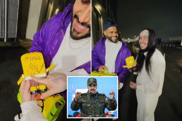 O rapper Tekashi 6ix9ine se gaba de que Maduro assinou O rapper Tekashi 6ix9ine se gaba de que Maduro assinou seu brinquedo do Bob Esponja na infame prisão de Nova York