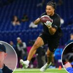 Makai Lemon interagindo com crianças em um evento da Special Olympics.