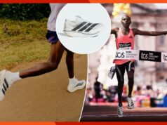 O tênis para maratona de menos de 2 horas chegou às prateleiras esta manhã – mas custará aos aspirantes a corredores até US$ 650 ADIZERO ADIOS PRO EVO 3