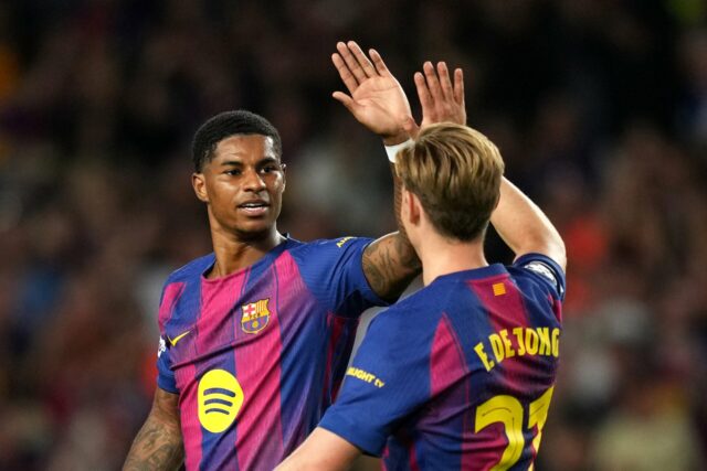 O último gol de Marcus Rashford no Barcelona mostra a conexão de Frenkie de Jong que deveria ter existido no Man Utd
