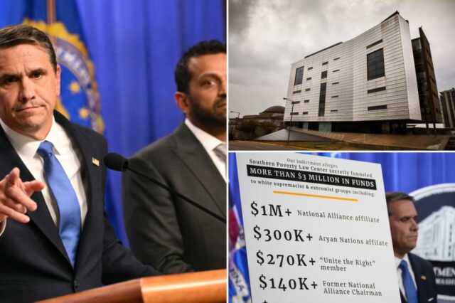 Oito líderes de grupos de ódio - incluindo KKK Imperial Wizard e neonazistas - receberam milhões do SPLC como parte de um esquema de 'informantes', diz o DOJ
