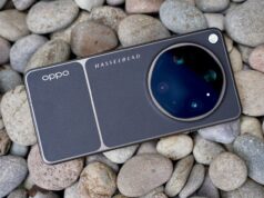 Oppo Find X9 Ultra mostra a todos como é feito o design do telefone com câmera, com um efeito espetacular Um smartphone com o texto MACRO no fundo e elementos de lente óptica estilizados.