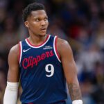 Bennedict Mathurin #9 of the LA Clippers.