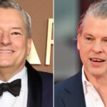Os co-CEOs da Netflix, Ted Sarandos e Greg Peters, veem queda nos pacotes salariais em 2025