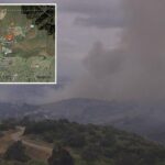 Os combustíveis eólicos provocam incêndios em OC, fechando estradas e forçando avisos de evacuação