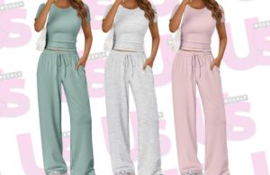 Os compradores dizem que este conjunto de combinação fácil é ‘incrivelmente suave’ – apenas US $ 35! Rosa, Amarelo, Verde e Bege