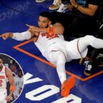 Os fãs dos Knicks foram presenteados com a experiência completa do KAT em toda a sua violência – e glória