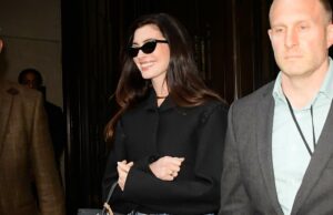 Os jeans de perna larga de Anne Hathaway são surpreendentemente lisonjeiros Hilary Duff é vista em 12 de abril de 2026 em Los Angeles, Califórnia.