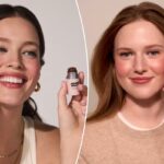 Jones Road Blushing Stick em um tom orvalhado.