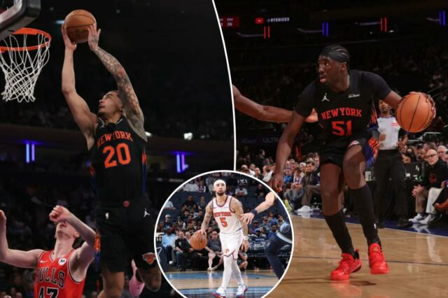 Os possíveis planos de rotação dos playoffs dos Knicks começam a surgir com a sinalização de Jeremy Sochan

