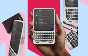 Os telefones com teclado ainda não estão prontos e este acaba de ter uma janela de lançamento Todas as cores do Clicks Communicator lado a lado.