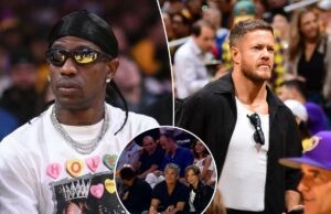 Pacote de celebridades Lakers vs. Rockets, jogo de playoff de Travis Scott a Timothy Olyphant e muito mais Pacote de celebridades Lakers vs. Rockets, jogo de playoff de Travis Scott a Timothy Olyphant e muito mais
