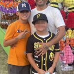 Giovanni Perez, 37, matou seu filho Callan, 11, (camisa laranja) e a si mesmo no Aeroporto Regional de Elko, em Nevada, no início deste mês, em 13 de abril.