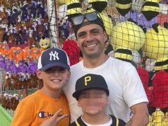 ‘Pai do ano’ mata filho de 11 anos no banheiro do aeroporto antes de apontar a arma contra si mesmo Giovanni Perez, 37, matou seu filho Callan, 11, (camisa laranja) e a si mesmo no Aeroporto Regional de Elko, em Nevada, no início deste mês, em 13 de abril.