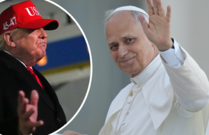 Papa revida após ataque extraordinário de Trump Papa Leão XIV preside a Vigília de Oração pela Paz na Basílica de São Pedro, em 11 de abril de 2026 na Cidade do Vaticano, Vaticano.