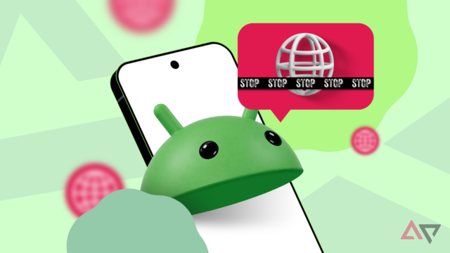 Ilustração mostrando os ícones de aplicativos padrão do Android com um X vermelho sendo substituídos por aplicativos alternativos com marcas de seleção verdes.