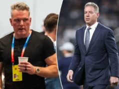 Pat McAfee revela as dificuldades para conseguir Troy Aikman em seu programa da ESPN Pat McAfee presente durante a Reunião Anual da Liga da NFL de 2026 no Arizona Biltmore em Phoenix em 30 de março de 2026.