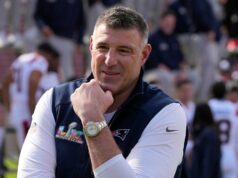 Patriotas dizem que as coisas estão ‘como sempre’ com Mike Vrabel em meio à controvérsia O que saber sobre Mike Vrabel e Dianna Russini GettyImages-2260289572 GettyImages-2260448353