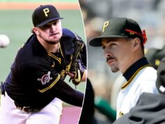 Paul Skenes faz comentários enigmáticos após a extensão de US$ 140 milhões do Pirates de Konnor Griffin Um arremessador do Pittsburgh Pirates lança uma bola de beisebol.