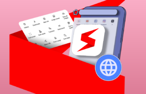 Pensei em usar sempre o Chrome, até experimentar esta alternativa leve Um globo com uma barra de endereço da web cercada pelos ícones do Chrome, Firefox, Opera e Samsung Internet.