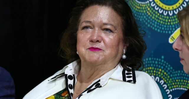 Gina Rinehart participa do anúncio da seleção australiana de natação paraolímpica de Paris em 2024
