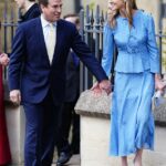 Peter Phillips e Harriet Sperling exibiram sua família real mesclada enquanto participavam do culto do Domingo de Páscoa em Windsor hoje