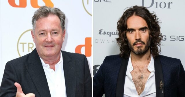 Piers Morgan diz que Russell Brand era inadequadamente tátil