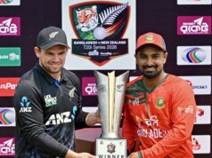 Placar AO VIVO de Bangladesh x Nova Zelândia, 1º T20I: Bangla Tigers jogam contra os Kiwis após a vitória na série ODI Placar AO VIVO de Bangladesh x Nova Zelândia, 1º T20I: Bangla Tigers jogam contra os Kiwis após a vitória na série ODI