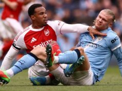 Pontuação ao vivo do Manchester City x Arsenal: MCI 2-1 ARS; Haaland marca para assumir a liderança Pontuação ao vivo do Manchester City x Arsenal: MCI 2-1 ARS; Haaland marca para assumir a liderança
