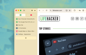 Por que você deveria usar guias verticais em seu navegador Navegador Chrome com guias na parte superior.