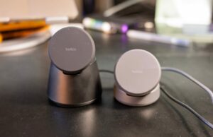 Prática com os mais novos docks MagSafe compactos de 25 W da Belkin para usuários de iPhone e Android Prática com os mais novos docks MagSafe compactos de 25 W da Belkin para usuários de iPhone e Android