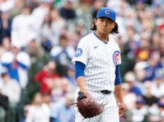 Previsão de Phillies x Cubs: escolha da MLB, probabilidades, melhor aposta terça-feira O arremessador do Philadelphia Phillies, Jesús Luzardo, segue em campo.