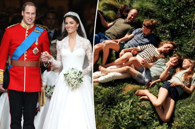 Príncipe William e Kate Middleton comemoram 15 anos de casamento com preciosa foto de família
