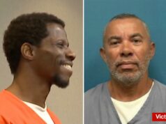 Prisioneiro da Flórida ri ao descobrir o destino do cruel esfaqueamento de colega de cela no cérebro com uma caneta: ‘Deus tenha piedade de sua alma’ Marcus Terry rindo e sorrindo em seu macacão laranja.