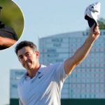 Patrick Reed assiste sua tacada inicial no buraco 12 durante a segunda rodada do torneio Masters de golfe no Augusta National Golf Club.