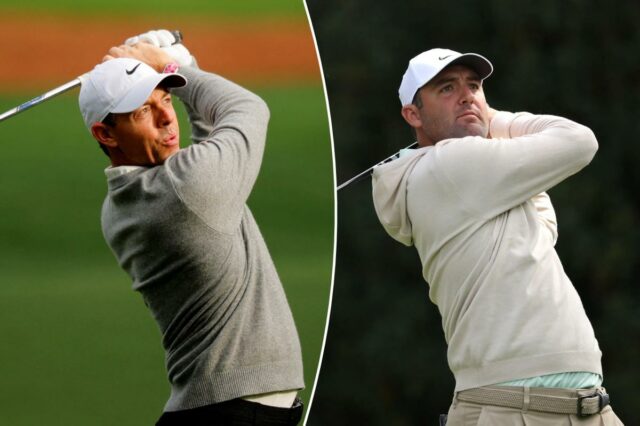 Probabilidades de Masters, escolhas: Melhores apostas para Rory McIlroy, Scottie AUGUSTA, GEÓRGIA - 06 DE ABRIL: Scottie Scheffler dos Estados Unidos dá uma tacada do tee box do 11º buraco durante uma rodada de treino antes do Torneio Masters de 2026 no Augusta National Golf Club em 06 de abril de 2026 em Augusta, Geórgia. (Foto de Andrew Redington/Getty Images)