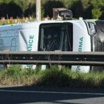 Os serviços de emergência correram para o cruzamento (foto) da A13 e A130 em Bowers Gifford, Essex, na tarde de sexta-feira