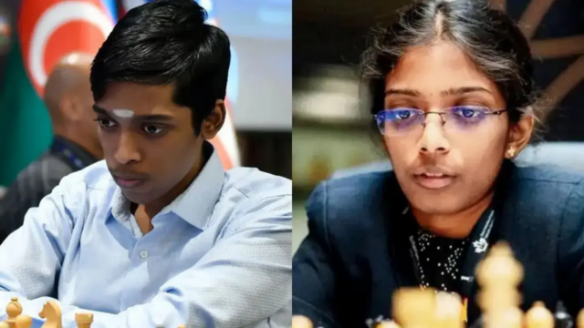 R Praggnanandhaa compartilha postagem de parabéns por seu `akka` R Vaishali
