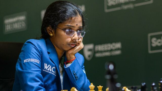 R Vaishali é a primeira indiana a se classificar para a final do Campeonato Mundial Feminino de Xadrez?
