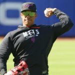Juan Soto, que deve retornar do IL na quarta-feira, joga antes do jogo Mets-Twins em 21 de abril de 2026.