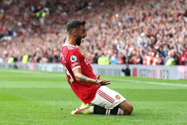Relembrando o que Bruno Fernandes disse após seu hat-trick na vitória do Manchester United por 5 a 1 sobre o Leeds em 2021
