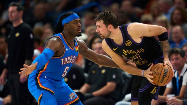 Resumo da NBA: Luka Doncic se machucou na derrota do Los Angeles Lakers para o Oklahoma City Thunder

